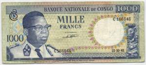 1000 Francs 15.10.1961